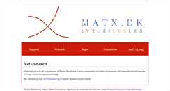 Desktop Screenshot of matx.dk