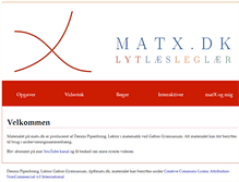 Tablet Screenshot of matx.dk